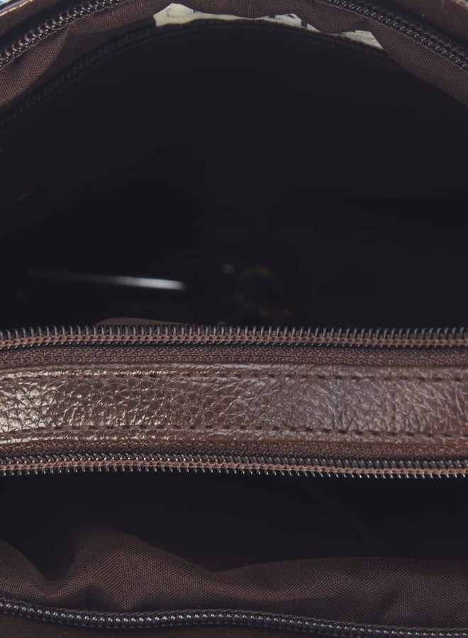 NEPRI Vegan Leather Handmade Bag For Women | Pocket Sling Bag | Printed Ajrakh - Cactus Indigo - Image 5